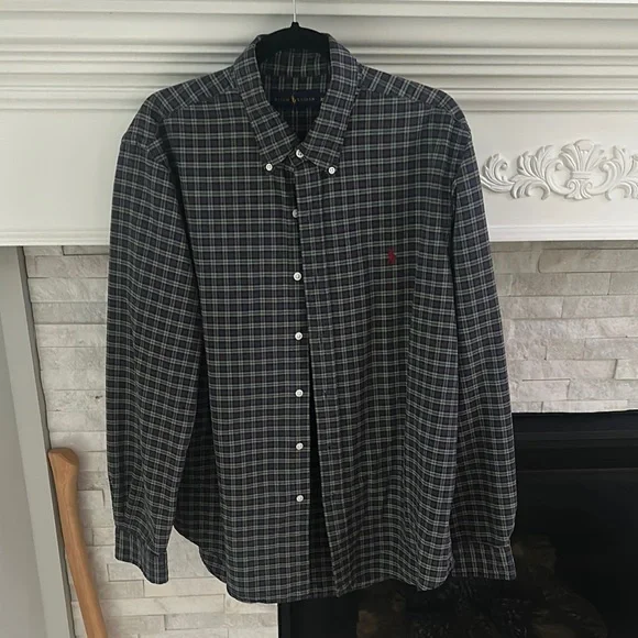 Men's Plaid Button-Down Shirt - Picture 1 of 2